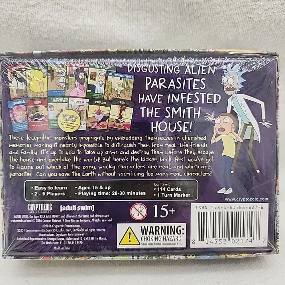 Game Rick And Morty Total Rickall Card Cryptozoic Entertainment Adult Swim 2016